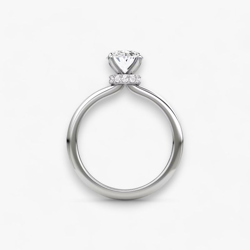JOIE (Oval natürlicher Diamant Weissgold ohne Pave)