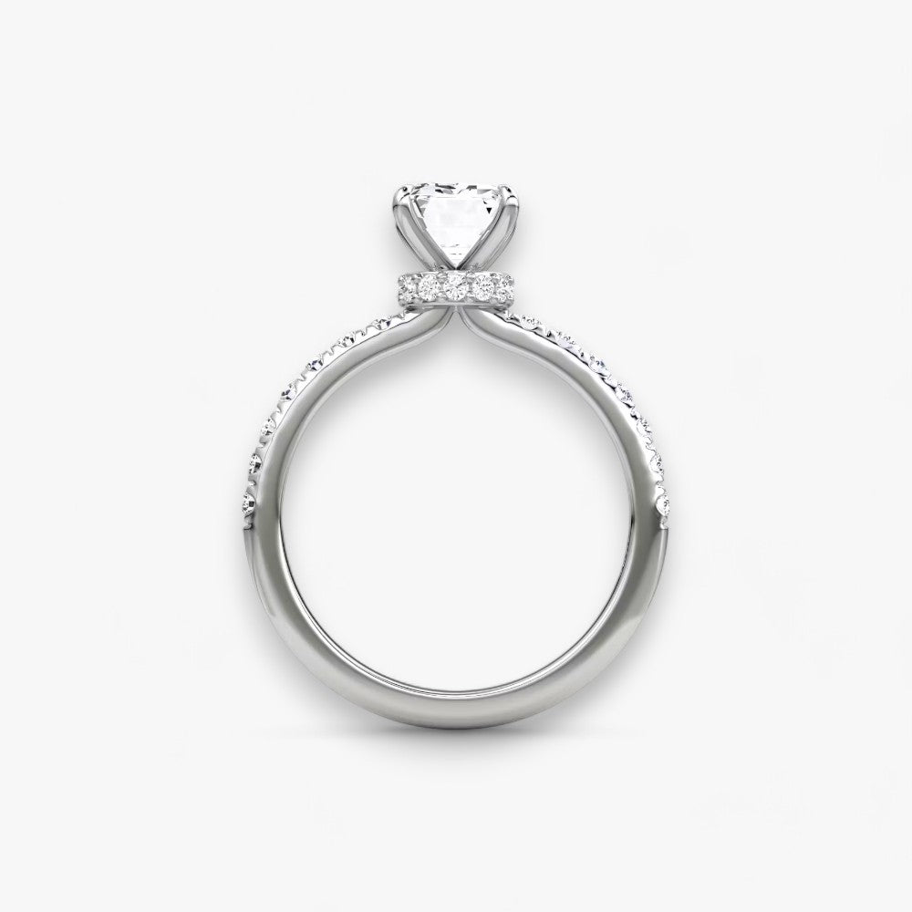 JOIE (Emerald natural diamond platinum with pave)