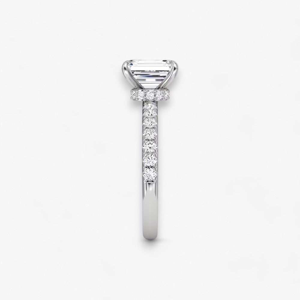 JOIE (Emerald natural diamond platinum with pave)