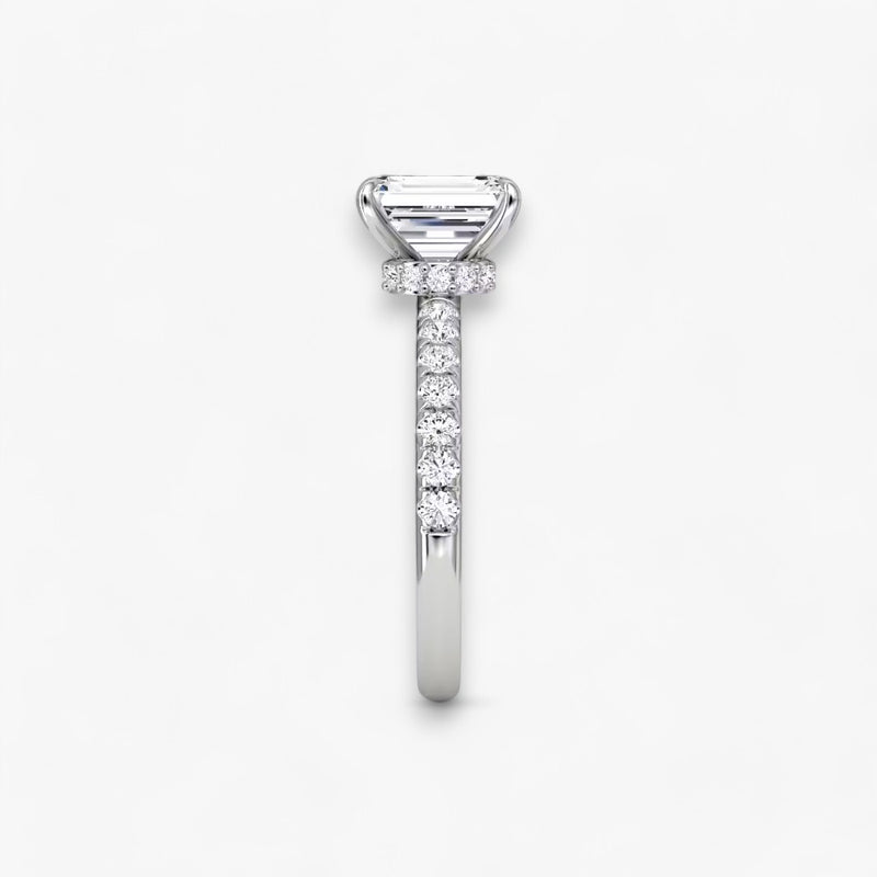 JOIE (Emerald natürlicher Diamant Weissgold mit Pave)