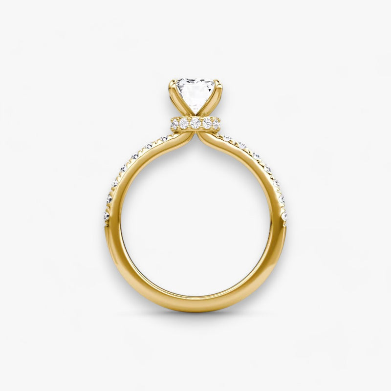 JOIE (Emerald natürlicher Diamant Gelbgold mit Pave)