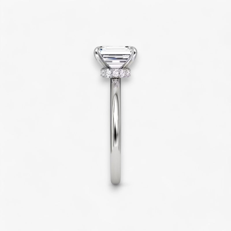 JOIE (Emerald natürlicher Diamant Weissgold ohne Pave)