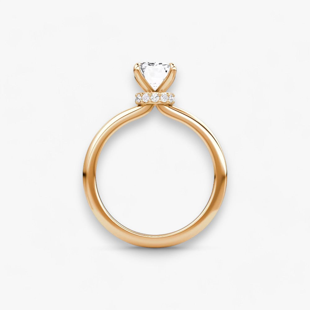 JOIE (Emerald natural diamond rose gold without pave)