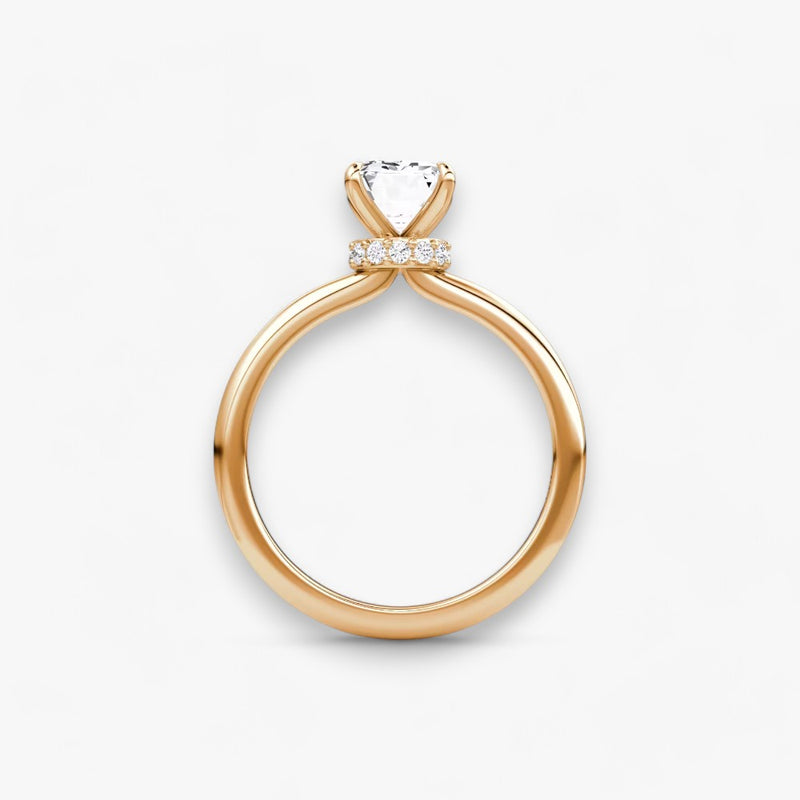 JOIE (Emerald natürlicher Diamant Rosegold ohne Pave)