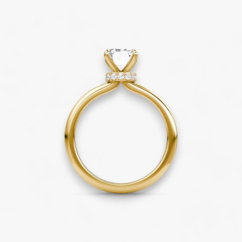 JOIE (Emerald natürlicher Diamant Gelbgold ohne Pave)