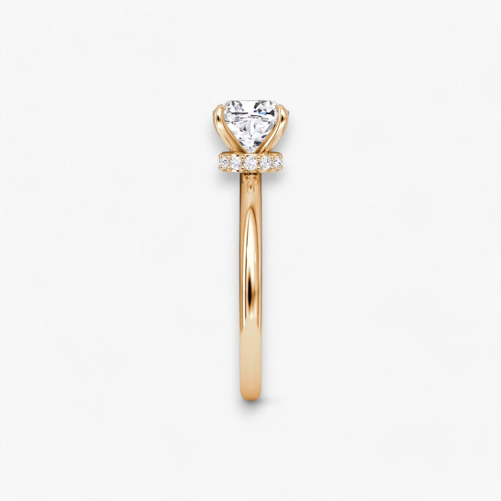 JOIE (Cushion Rosegold ohne Pave LABGROWN)