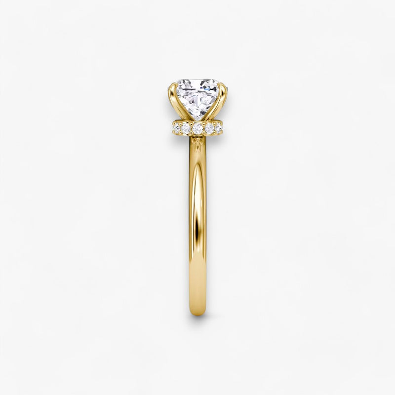 JOIE (Cushion natürlicher Diamant Gelbgold ohne Pave)