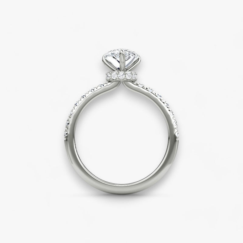 JOIE (Tropfen natürlicher Diamant Weissgold mit Pave)