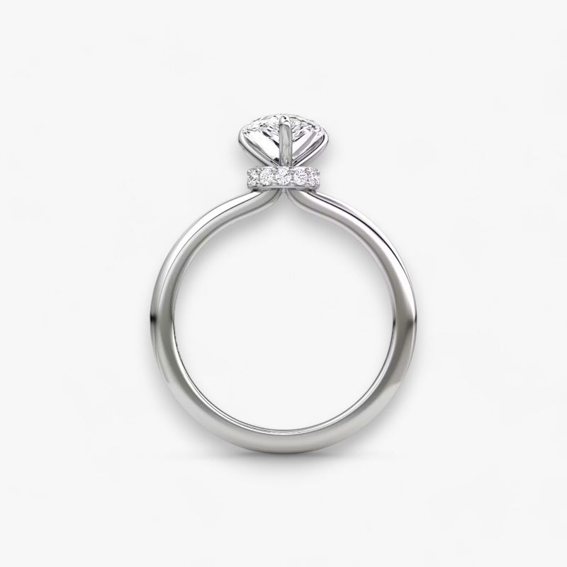 JOIE (Tropfen natürlicher Diamant Weissgold ohne Pave)