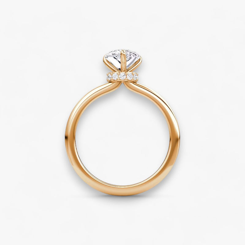 JOIE (Tropfen natürlicher Diamant Rosegold ohne Pave)