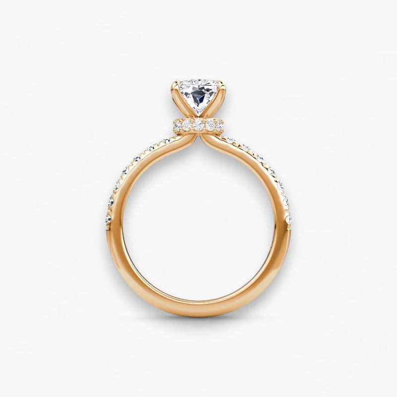 JOIE (Radiant natürlicher Diamant Rosegold mit Pave)