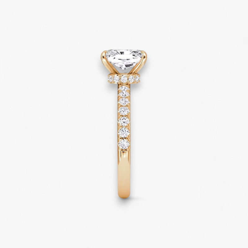JOIE (Radiant natürlicher Diamant Rosegold mit Pave)