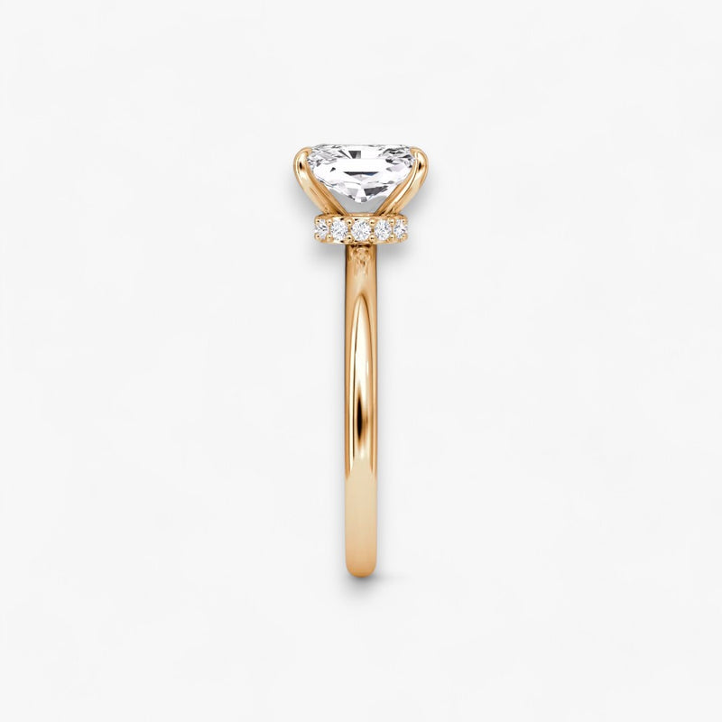JOIE (Radiant natürlicher Diamant Rosegold ohne Pave)