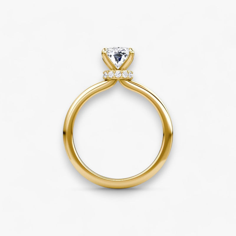 JOIE (Radiant natürlicher Diamant Gelbgold ohne Pave)