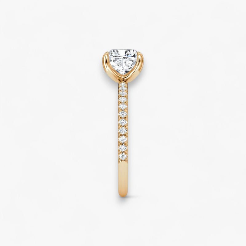 VITRA (Cushion Rose Gold with Pave LABGROWN)