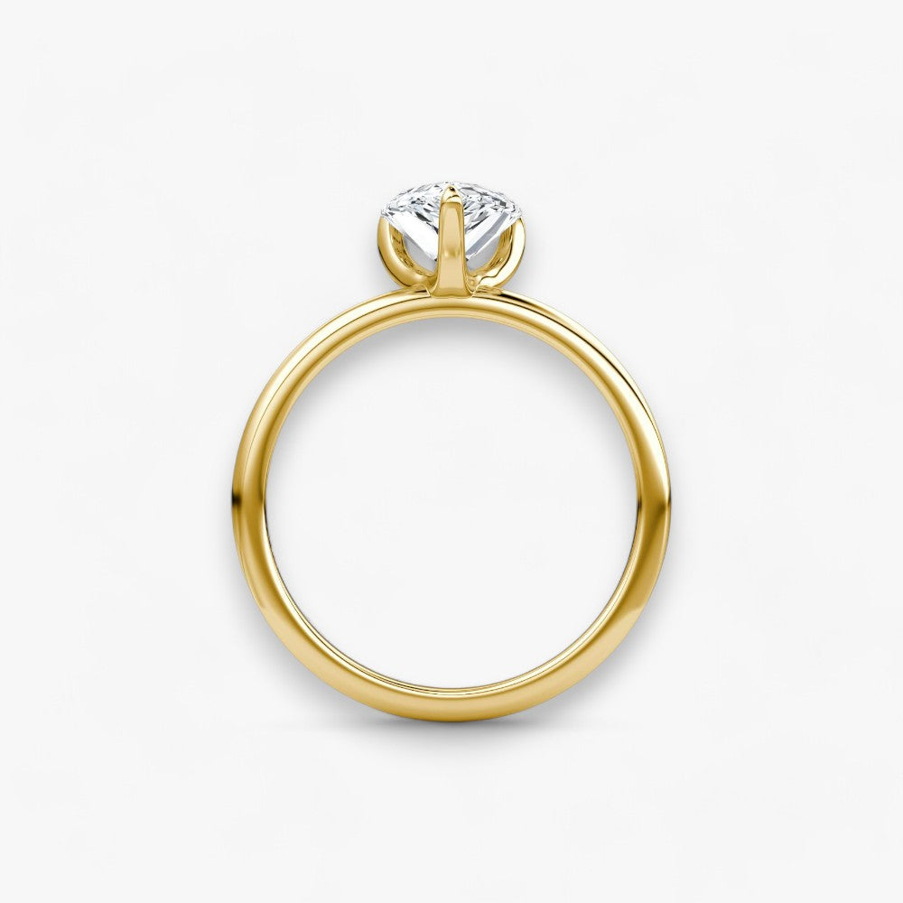VITRA (Tropfen natürlicher Diamant Gelbgold ohne Pave)