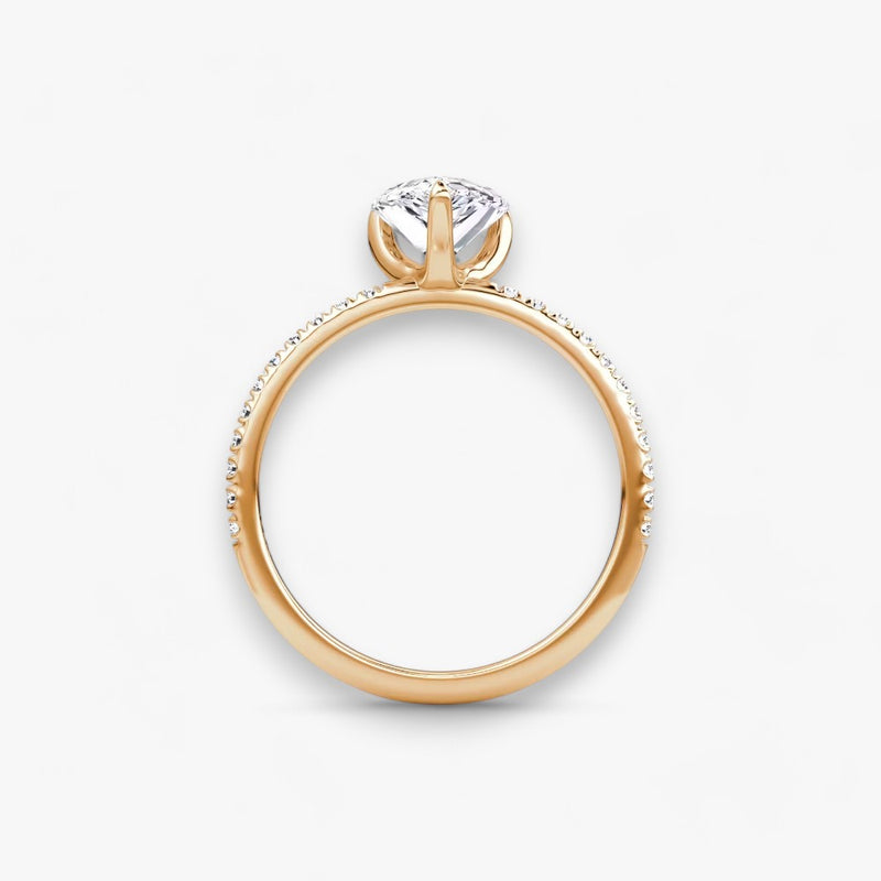 VITRA (Drop Rose Gold with Pave LABGROWN)