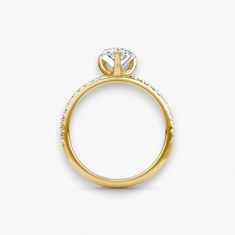 VITRA (drop yellow gold with pave LABGROWN)