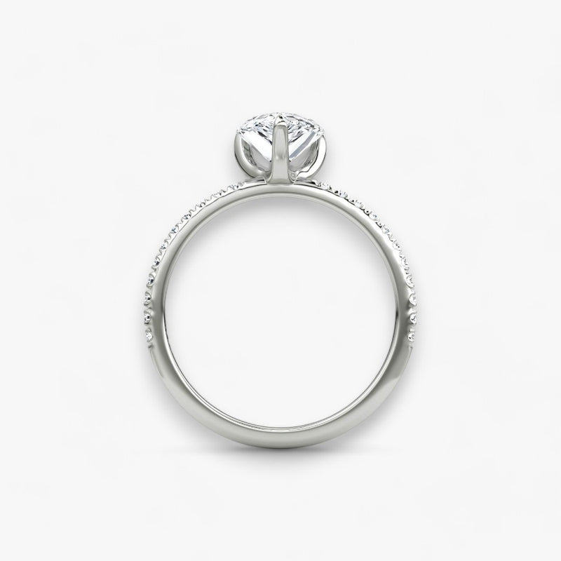 VITRA (Drop White Gold without Pave LABGROWN)