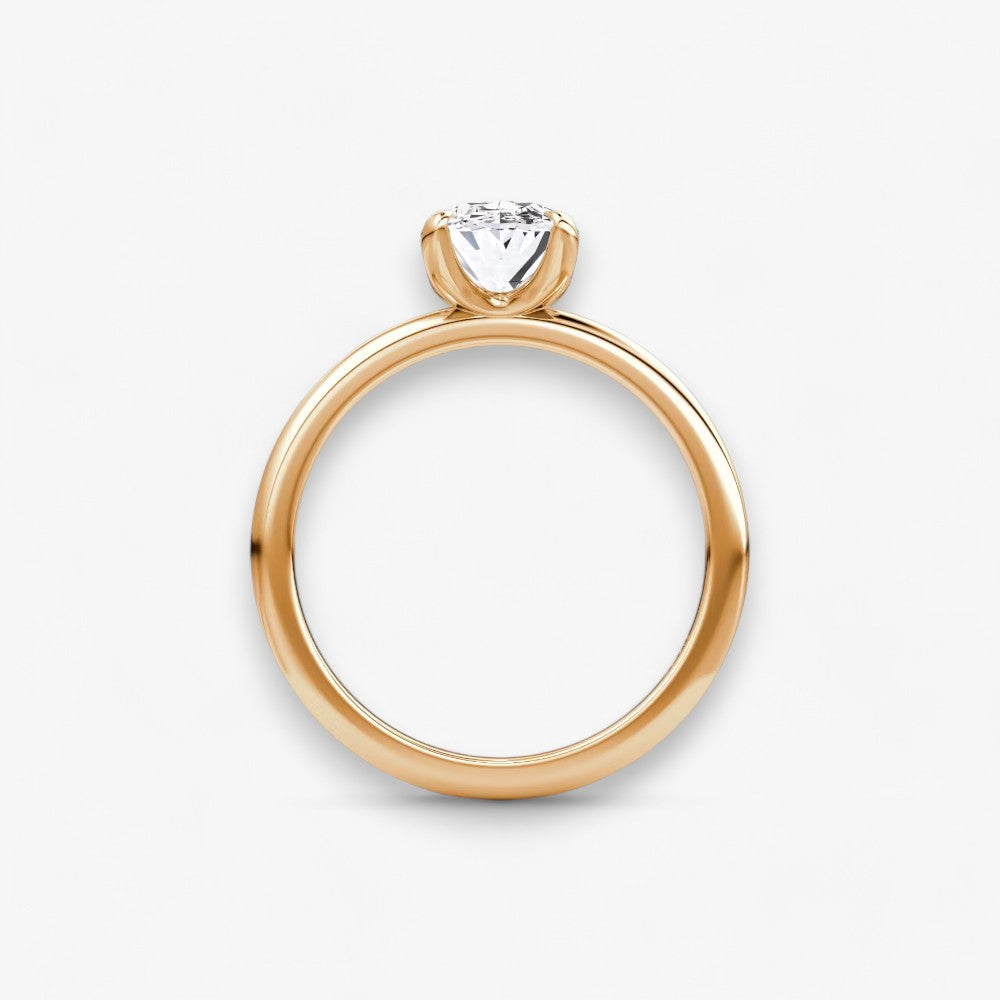 VITRA (Oval natürlicher Diamant Rosegold ohne Pave)