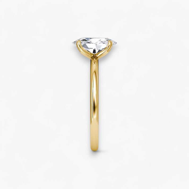 VITRA (Oval Yellow Gold without Pave LABGROWN)