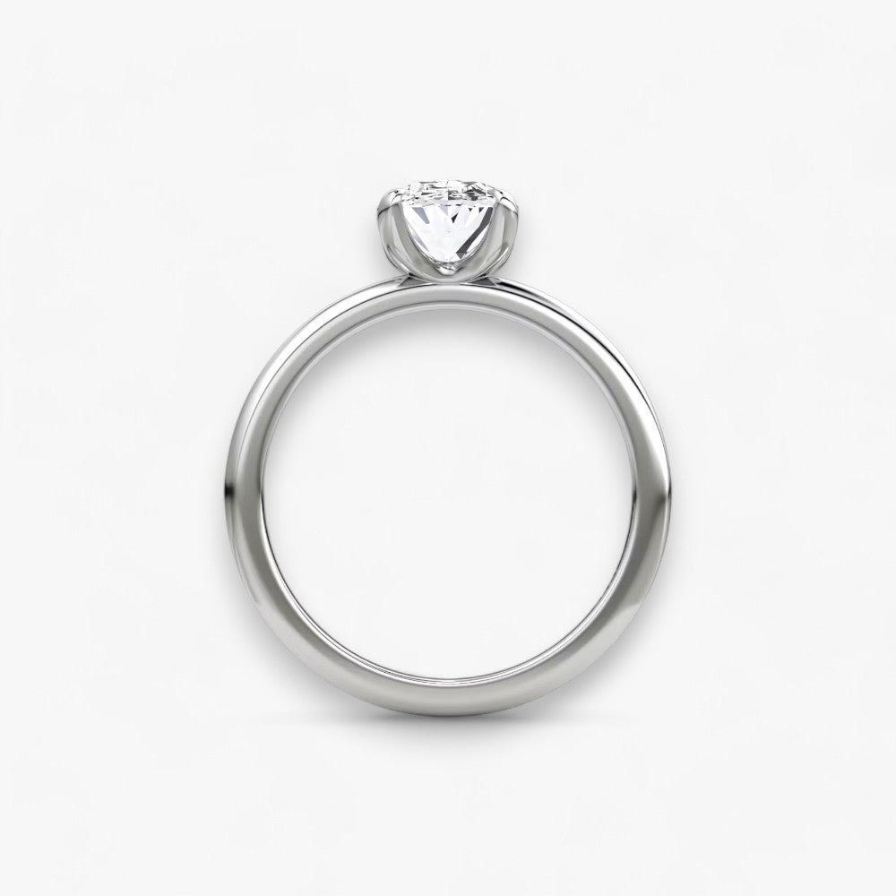 VITRA (Oval natürlicher Diamant Platin ohne Pave)