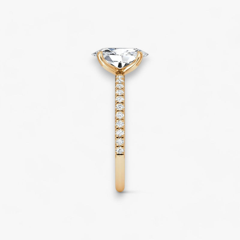 VITRA (Oval Rose Gold with Pave LABGROWN)