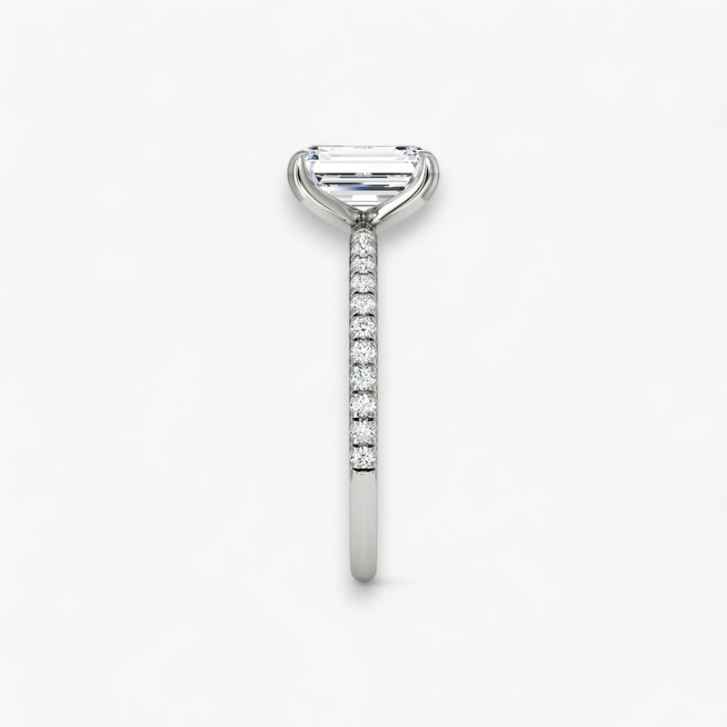 VITRA (Emerald White Gold with Pave LABGROWN)