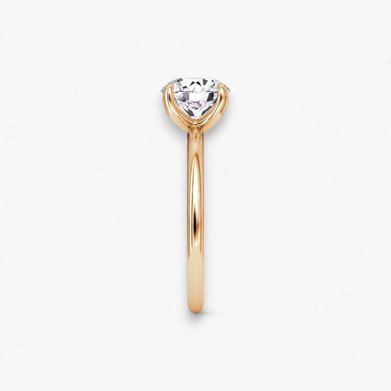 VITRA (Round Rose Gold without Pave LABGROWN)