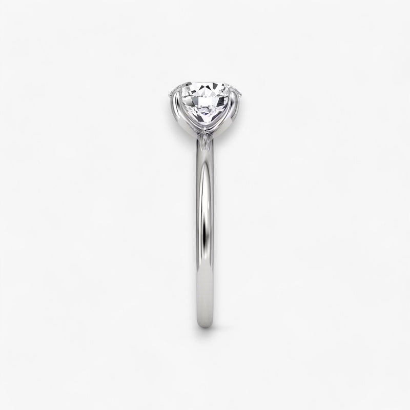 VITRA (Round White Gold without Pave LABGROWN)