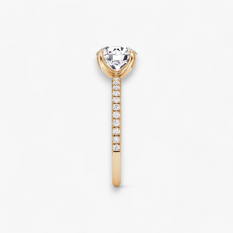 VITRA (Round Rose Gold with Pave LABGROWN)