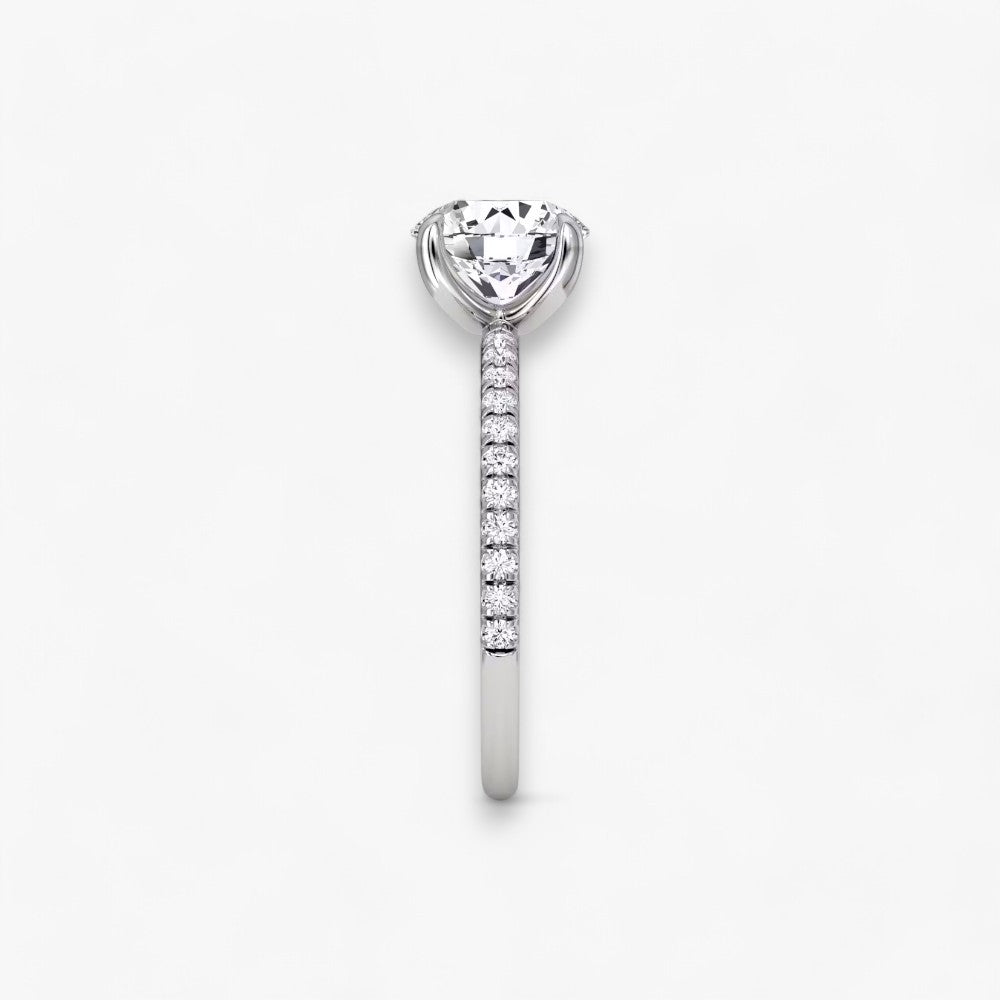 VITRA (Rund Platin mit Pave LABGROWN)