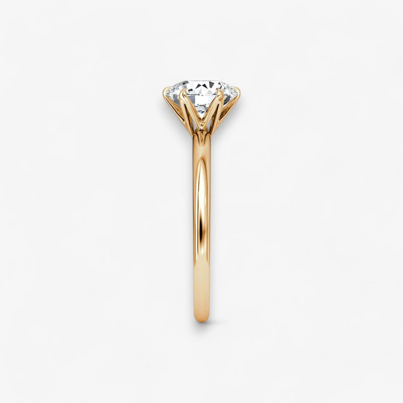 CLAIR (Round Rose Gold without Pave LABGROWN)