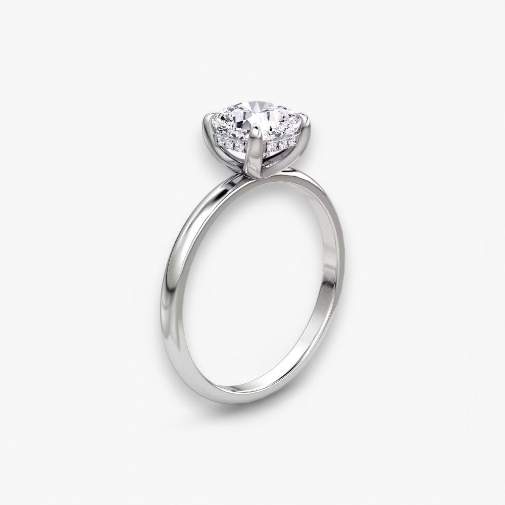 AMOUR (Cushion Weissgold ohne Pave LABGROWN)