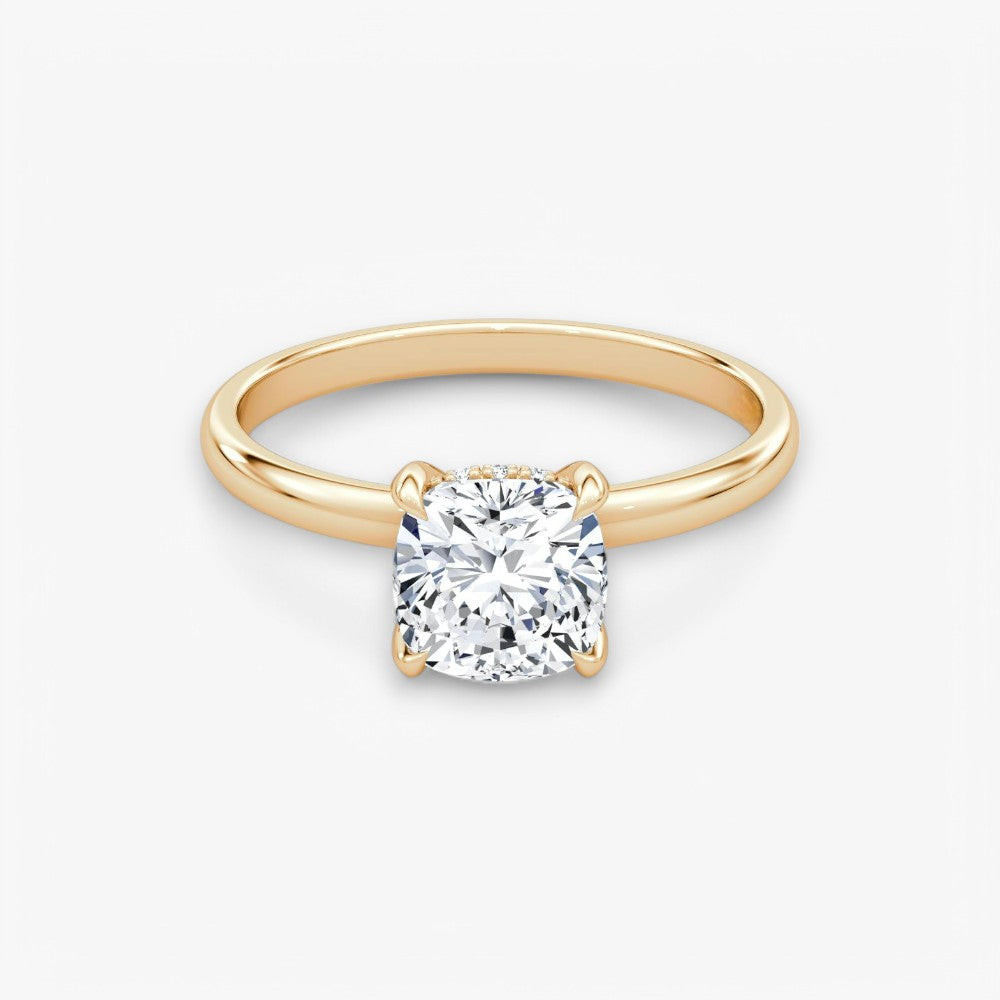 AMOUR (Cushion Rosegold ohne Pave LABGROWN)