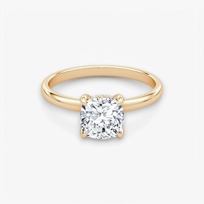 AMOUR (Cushion Rosegold without Pave LABGROWN)