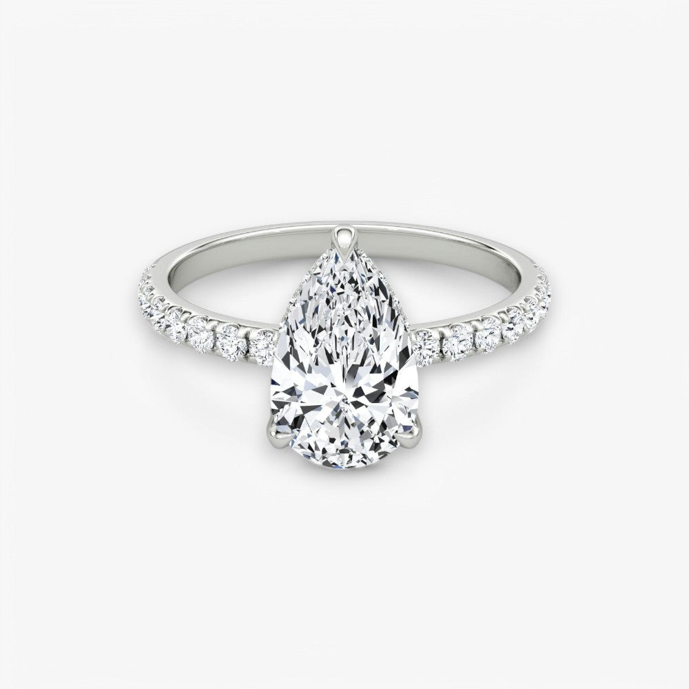 AMOUR (Tropfen Weissgold mit Pave LABGROWN)