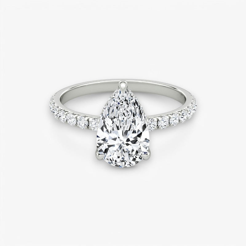 AMOUR (Tropfen Weissgold mit Pave LABGROWN)