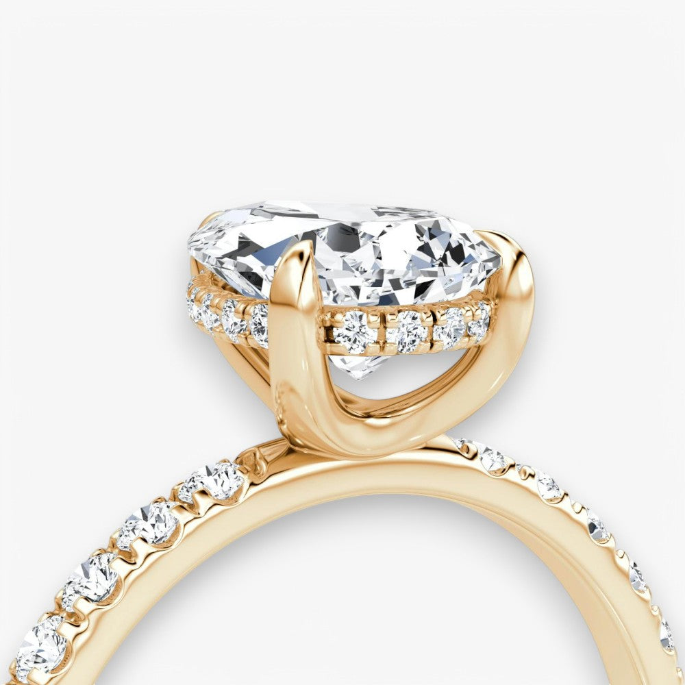 AMOUR (Tropfen Rosegold mit Pave LABGROWN)