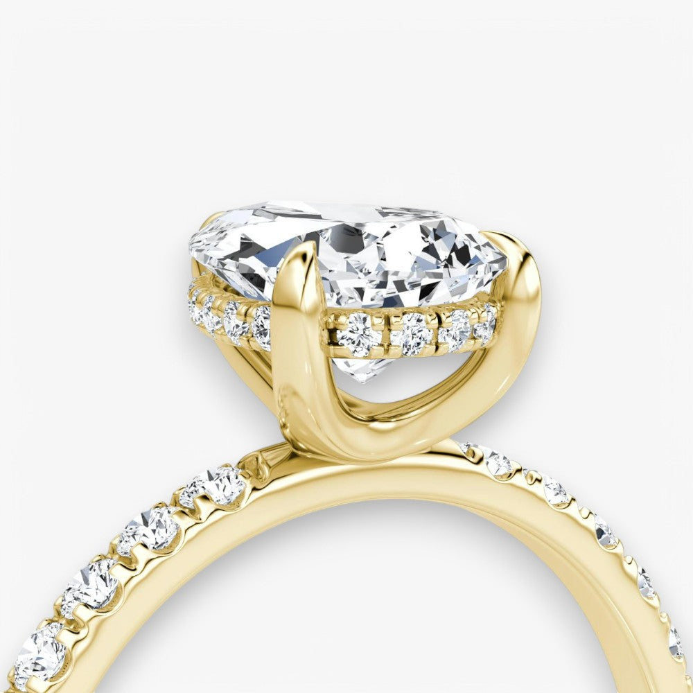 AMOUR (Tropfen Gelbgold mit Pave LABGROWN)