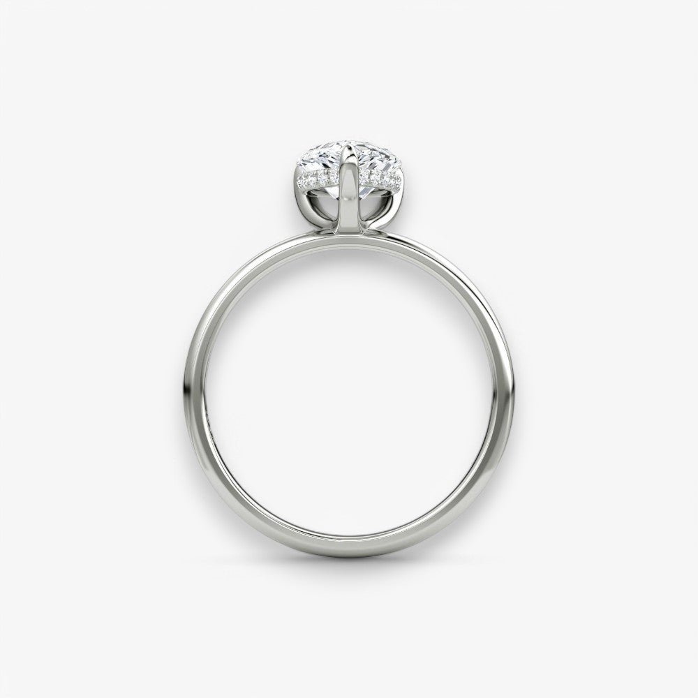 AMOUR (Tropfen Platin ohne Pave LABGROWN)