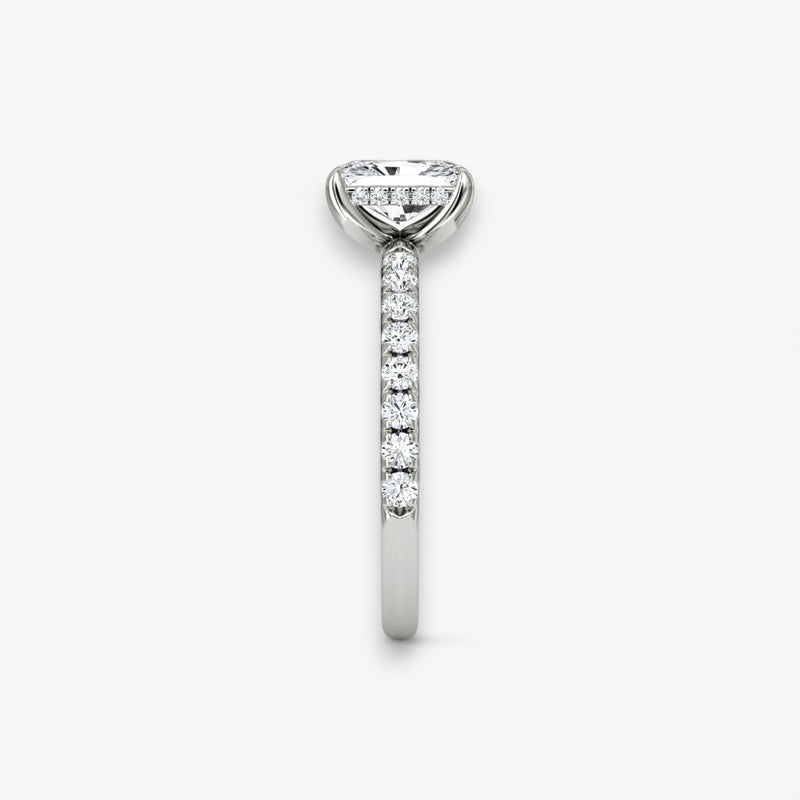 AMOUR (Radiant white gold with pave LABGROWN)
