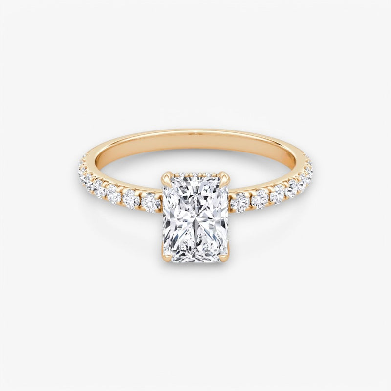 AMOUR (Radiant Rose Gold with Pave LABGROWN)