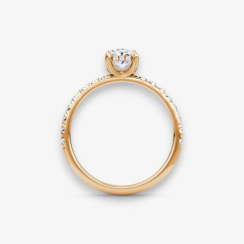 AMOUR (Radiant Rose Gold with Pave LABGROWN)