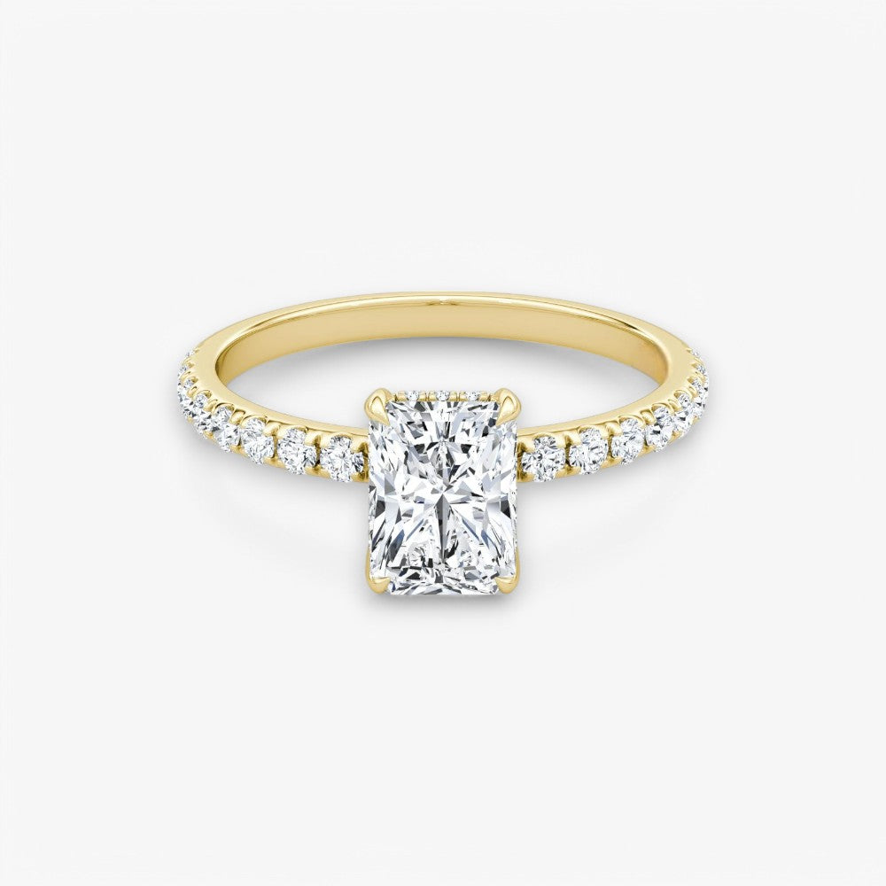 AMOUR (Radiant Gelbgold mit Pave LABGROWN)