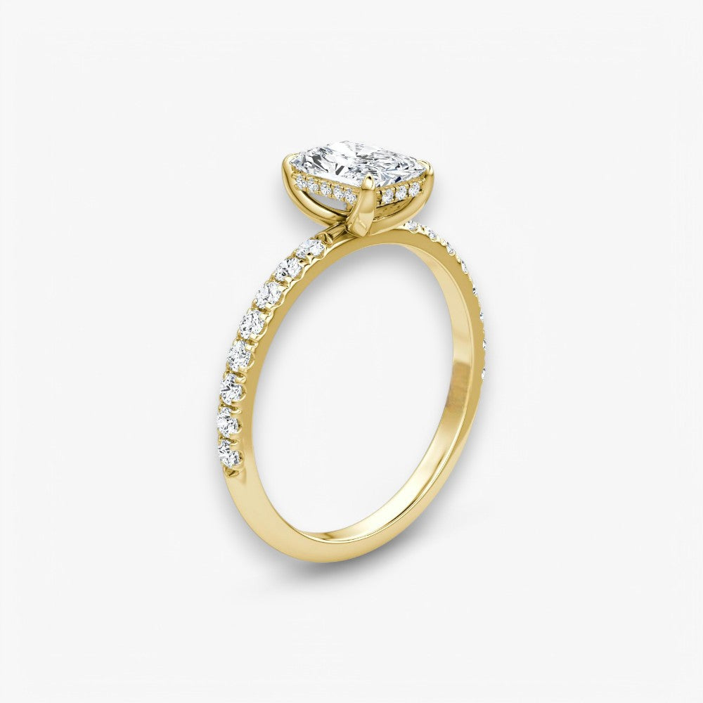 AMOUR (Radiant Gelbgold mit Pave LABGROWN)