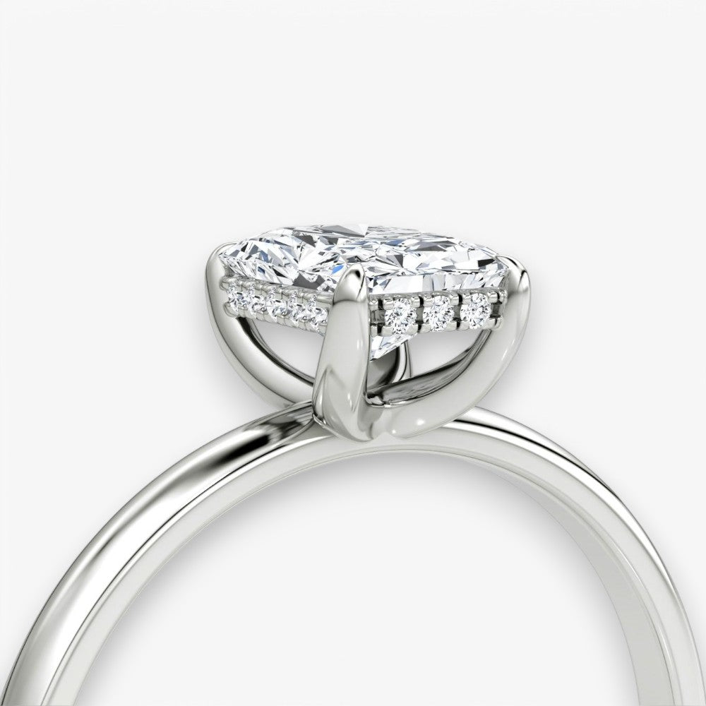 AMOUR (Radiant Platin ohne Pave LABGROWN)