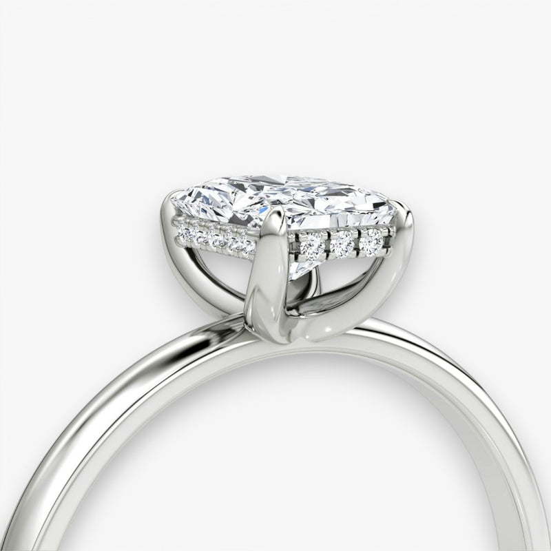 AMOUR (Radiant white gold without pave LABGROWN)