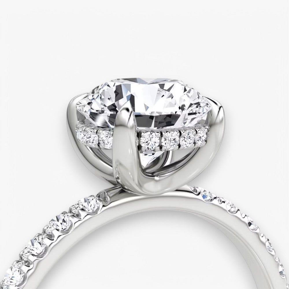 AMOUR (Rund Platin mit Pave LABGROWN)