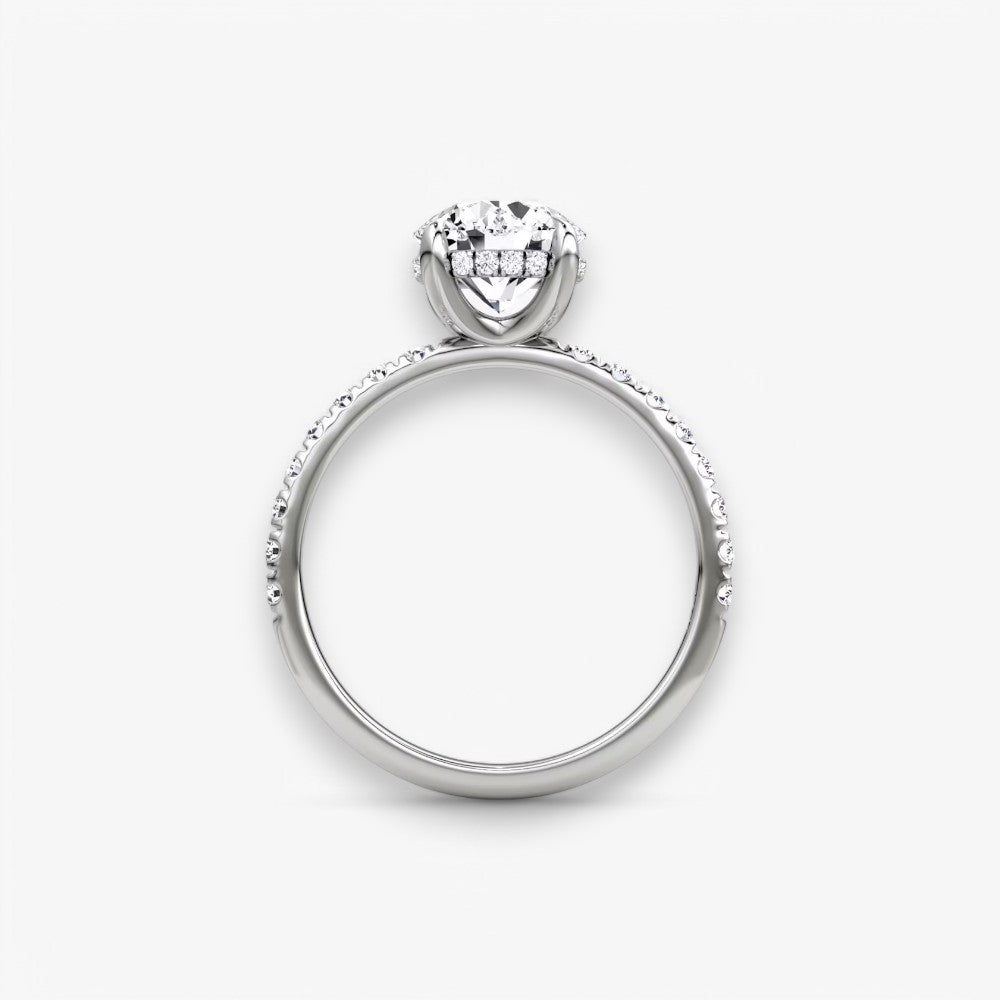 AMOUR (Rund Platin mit Pave LABGROWN)
